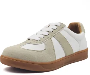 Women's Lace Up Trendy Sneaker Classic Fashion Low Top Walking Shoes