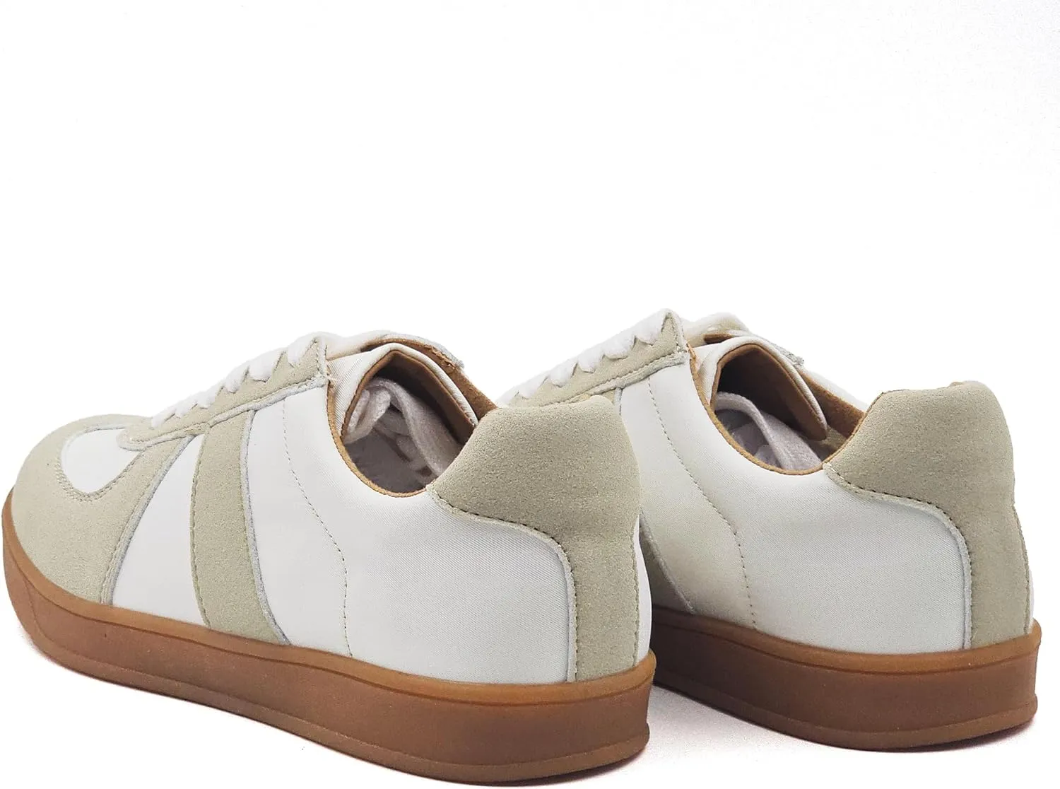 Women's Lace Up Trendy Sneaker Classic Fashion Low Top Walking Shoes