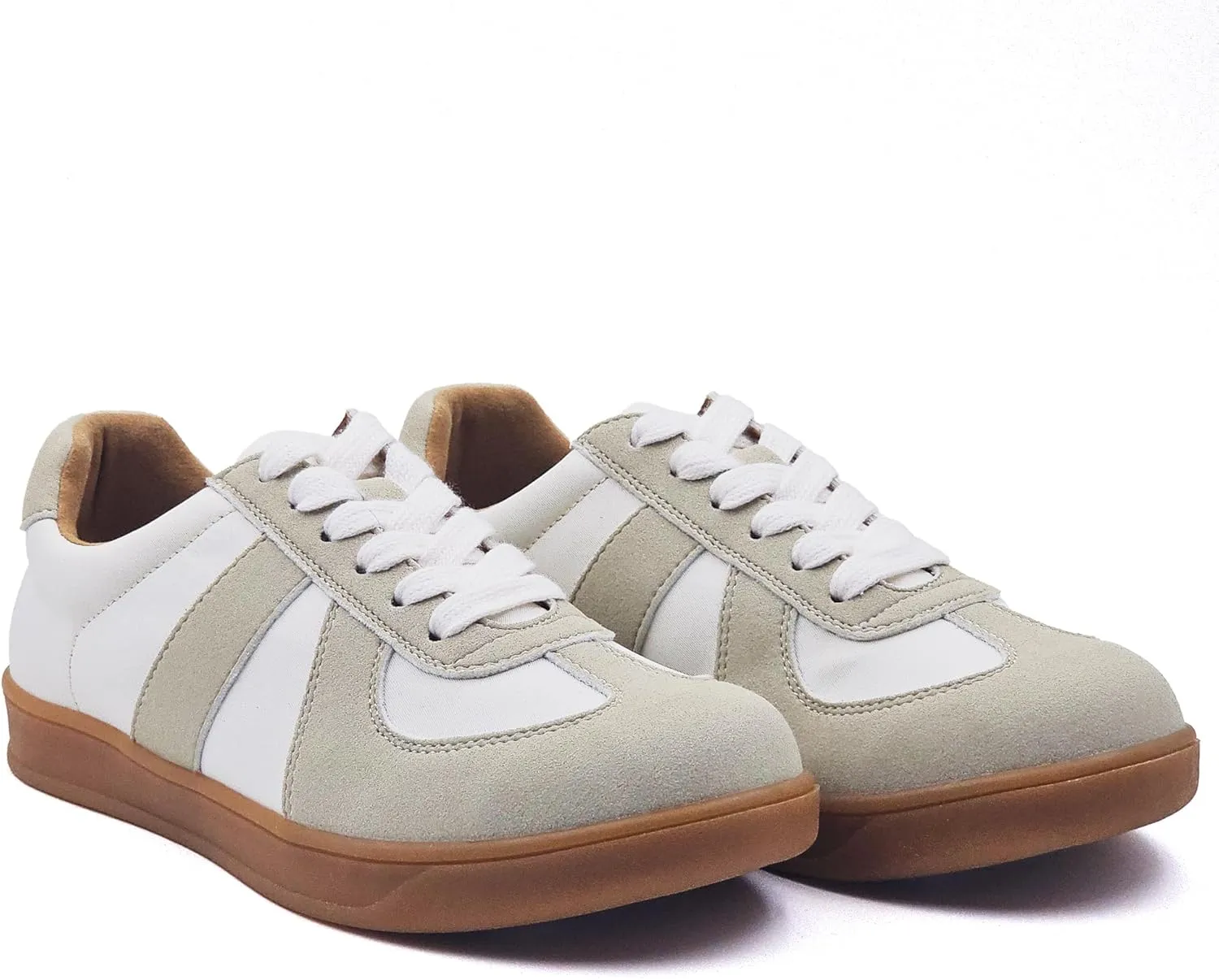 Women's Lace Up Trendy Sneaker Classic Fashion Low Top Walking Shoes