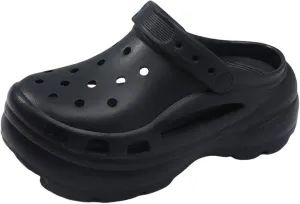 Women's Mule Sandals Women's Summer Outdoor Thick Sole Soft Hole Shoes