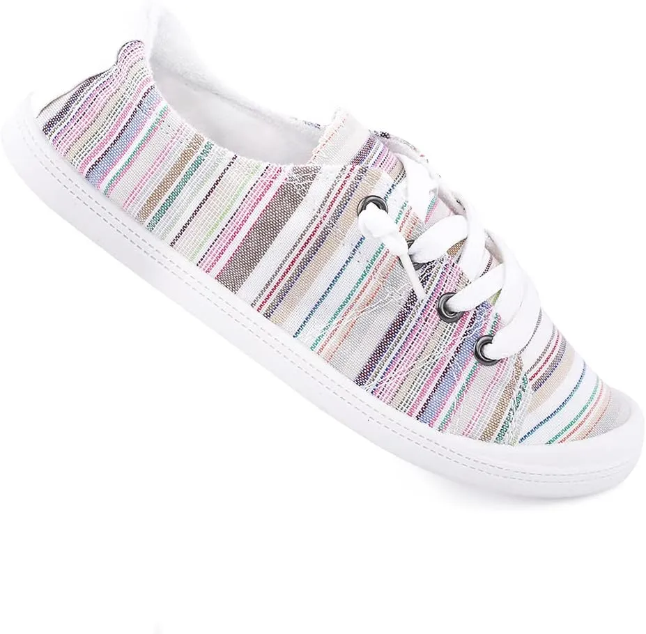 Women's Slip On Canvas Sneaker Low Top Casual Walking Shoes Classic Comfort Flat Fashion Sneakers