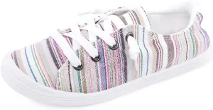 Women's Slip On Canvas Sneaker Low Top Casual Walking Shoes Classic Comfort Flat Fashion Sneakers
