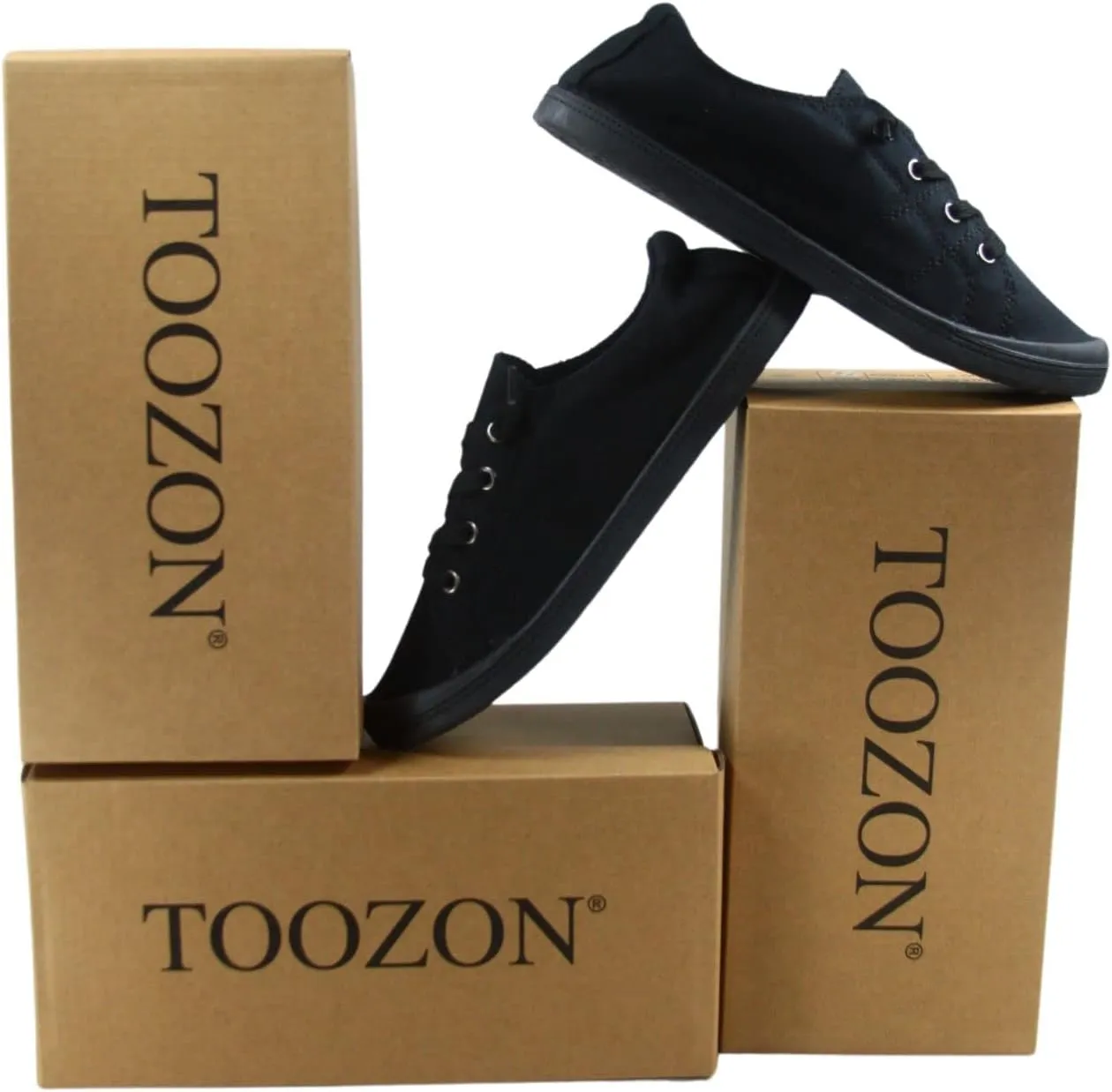 Women’s Slip-On Low Top Casual Flat Heel Comfort Classic Walking Sneaker Shoes