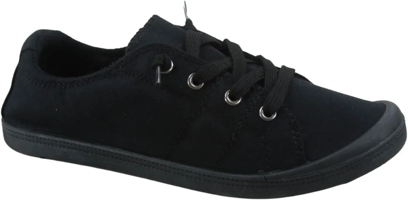 Women’s Slip-On Low Top Casual Flat Heel Comfort Classic Walking Sneaker Shoes