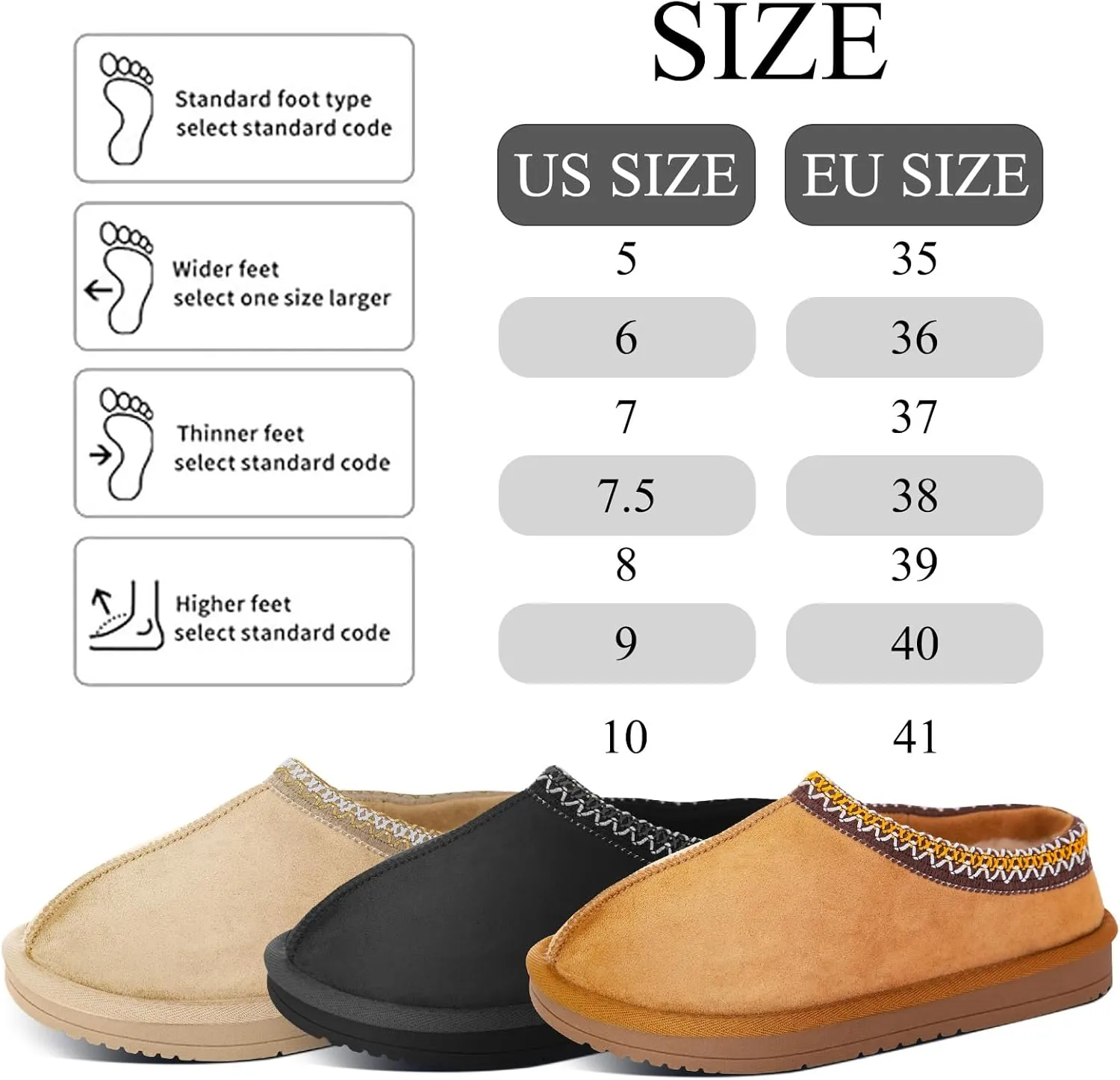 Women's Slippers Platform Mini Boots for Women Short Ankle Boot Fur Fleece Lined House Slippers Anti-Slip Boot For Outdoor