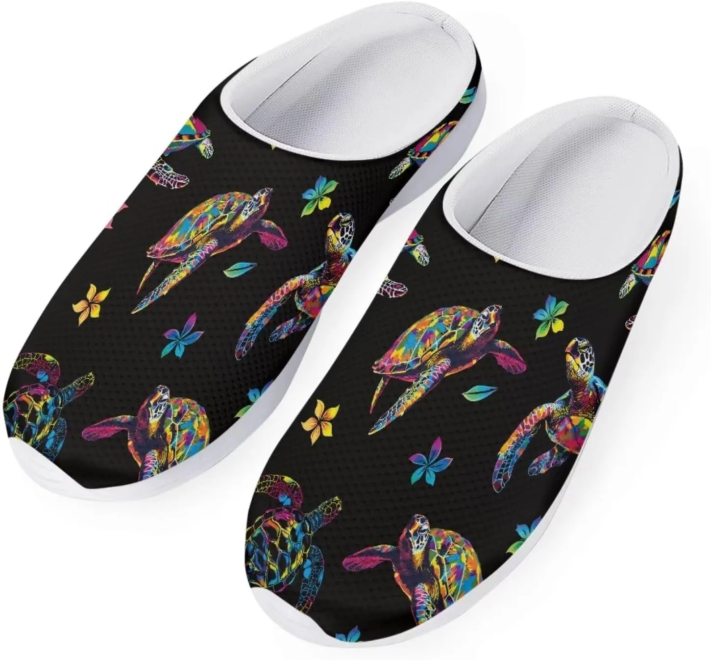 Women's Water Sandals Casual Light Slippers Funny Graphic Garden Clogs Slip On Water Shoes