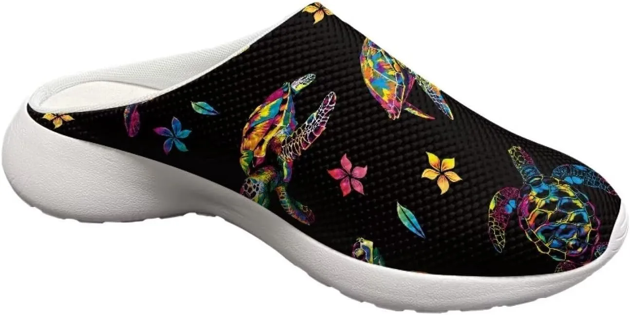 Women's Water Sandals Casual Light Slippers Funny Graphic Garden Clogs Slip On Water Shoes
