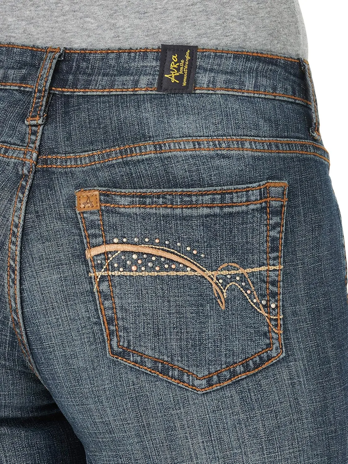 Wrangler Women's Aura Instantly Slimming Mid Rise Boot Cut Jean