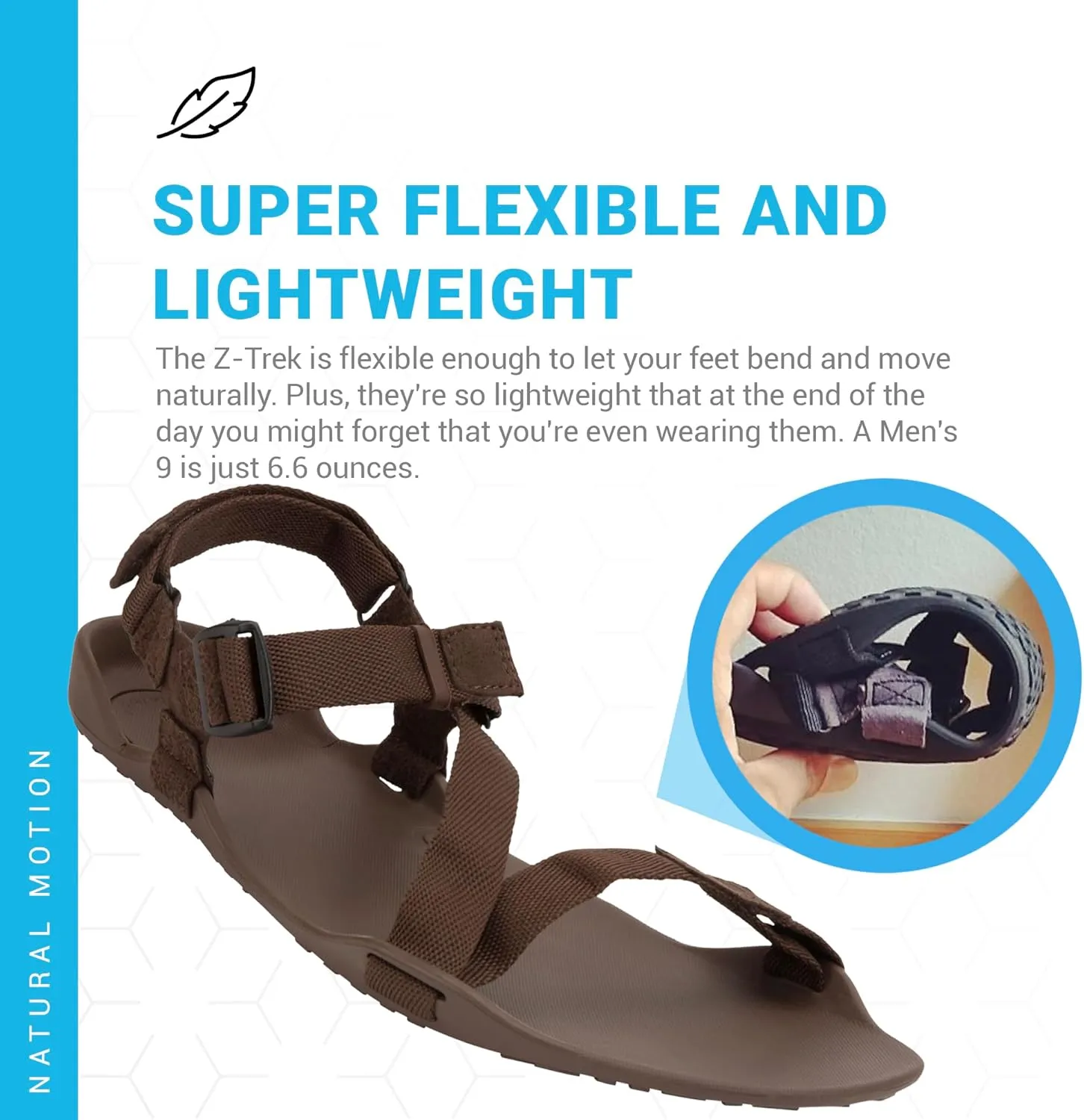 Xero Shoes Men's Z-Trek Barefoot Hiking Sandals