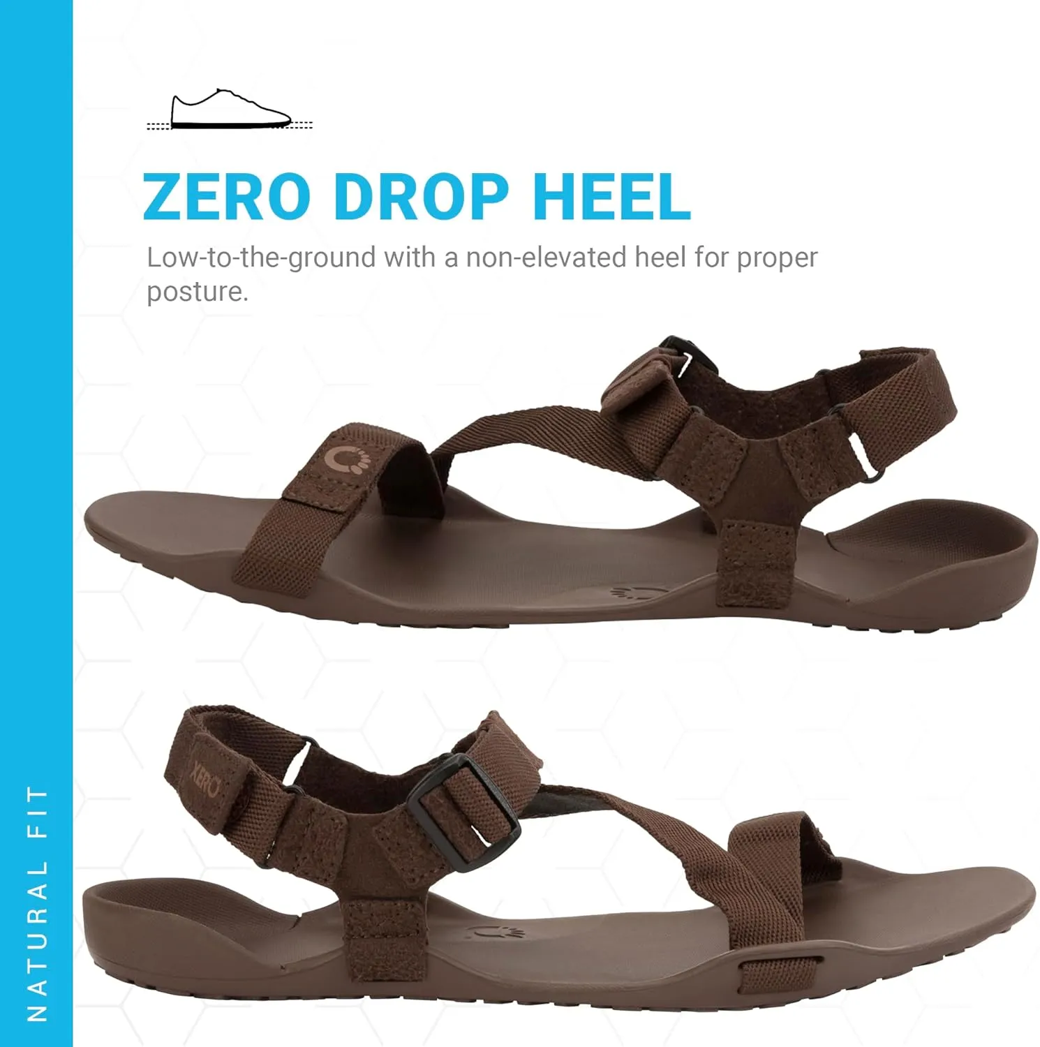 Xero Shoes Men's Z-Trek Barefoot Hiking Sandals