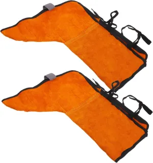 Zerodeko 2pcs Safety Shoe Covers Welder Shoe Protective Cover Welder Shoe Cover Spats for Shoes Welding Boot Protector for Men Welding Boots Welder Boots Welding Spats Yellow Cowhide