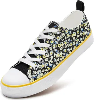 ZGR Women's Canvas Low Top Sneaker Lace-up Classic Casual Shoes for Women